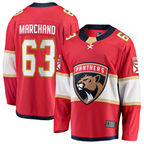 Johmsee F.Panthers #63 Brad Marchand Red Home Breakaway Jerseys