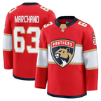Johmsee F.Panthers #63 Brad Marchand Red Home Premium Jerseys