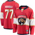 Johmsee F.Panthers #77 Niko Mikkola Red Premier Breakaway Player Jerseys