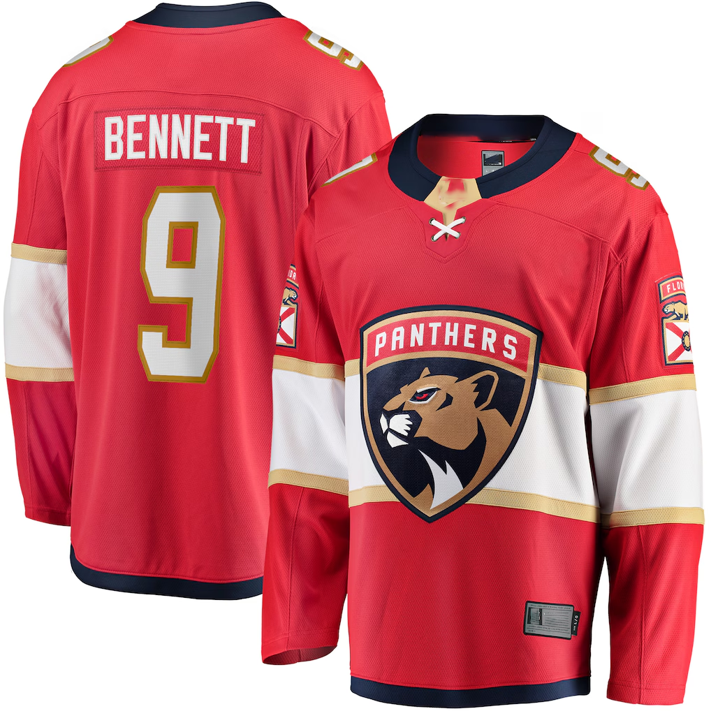 Johmsee F.Panthers #9 Sam Bennett Red Home Breakaway Replica Jerseys