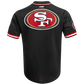 SF.49ers Black Pro Standard Mesh Button Down Shirt American Football Jersey