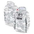 Johmsee GB.Packers Arctic Camo Salute to Service Hoodies Limited Game Blank Player Stitched Jerseys