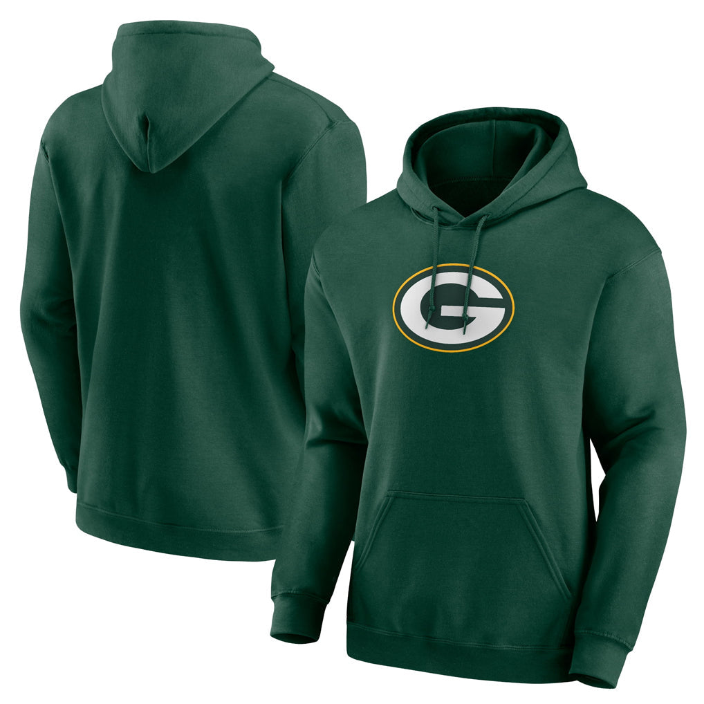 Johmsee GB.Packers Green Logo Pullover Hoodies Limited Game Blank Player Stitched Jerseys