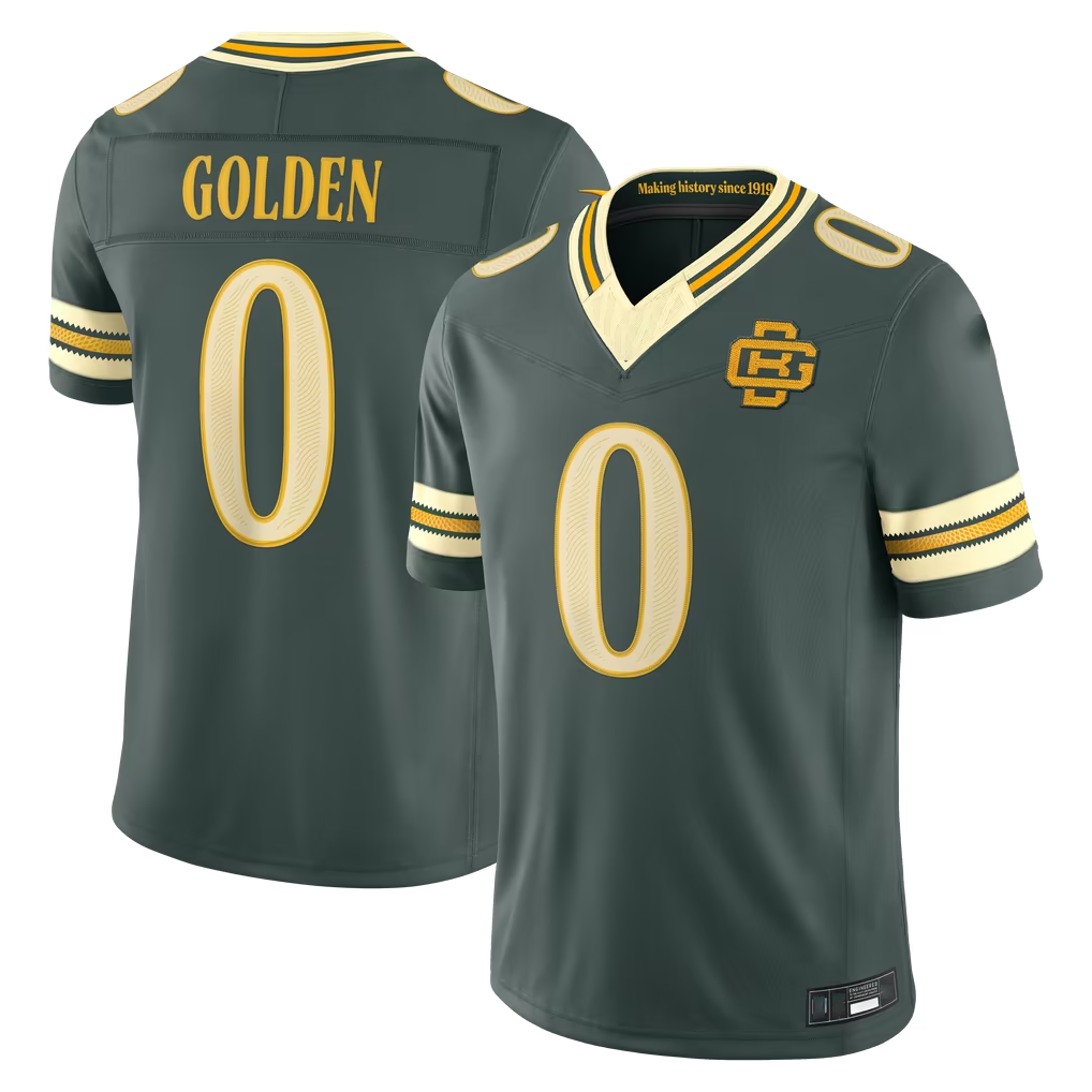 Johmsee GB.Packers #0 Matthew Golden Green 2026 Rivalries Collection Limited Stitched Jerseys