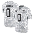 Johmsee GB.Packers #0 Matthew Golden Player Arctic Camo Salute To Service Limited Stitched Jerseys