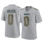 Johmsee GB.Packers #0 Matthew Golden Player Gray Atmosphere Fashion Home Game Stitched Jerseys