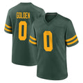 Johmsee GB.Packers #0 Matthew Golden Player Green Alternate Home Game Stitched Jerseys