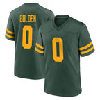 Johmsee GB.Packers #0 Matthew Golden Player Green Alternate Home Game Stitched Jerseys