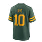GB.Packers #10 Jordan Love Green Game Jersey Stitched American Football Jerseys