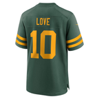 Johmsee GB.Packers #10 Jordan Love Green Alternate Game Stitched Jerseys
