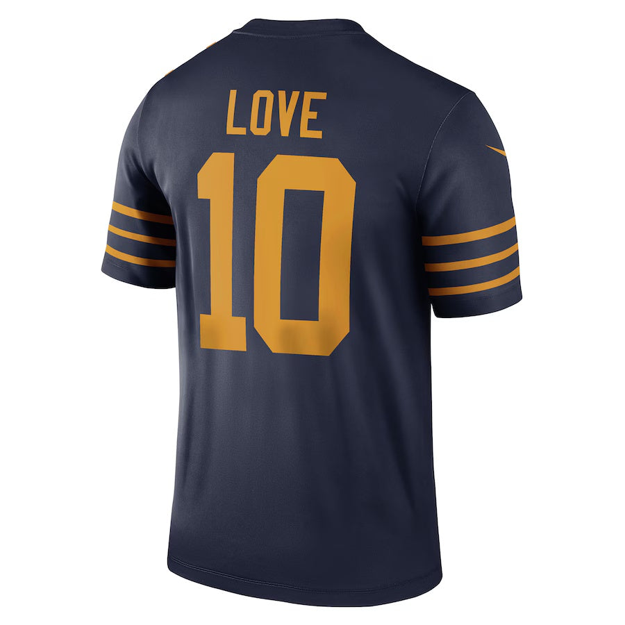 GB.Packers #10 Jordan Love Navy The 1923 Classic Legend Player Dri-FIT Top American Football Jerseys