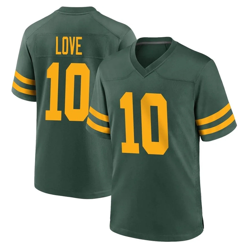 Johmsee GB.Packers #10 Jordan Love Player Green Alternate Home Game Stitched Jerseys