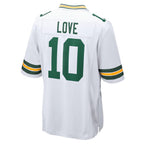 Johmsee GB.Packers #10 Jordan Love Player White Home Game Stitched Jerseys