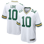 Johmsee GB.Packers #10 Jordan Love Player White Replica Game  Stitched Jerseys