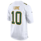 Johmsee GB.Packers #10 Jordan Love White Fashion Game Jersey American Stitched Jerseys