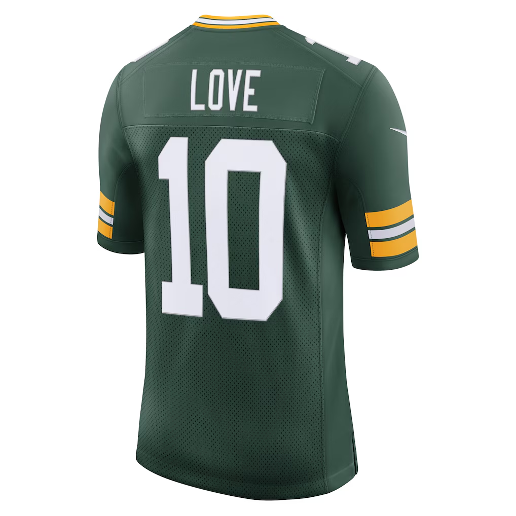Johmsee GB.Packers #10 Packers Jordan Love Green Team Vapor Untouchable Limited Stitched Jerseys