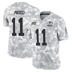Johmsee GB.Packers #11 Jayden Reed Player Arctic Camo Salute To Service Limited Stitched Jerseys