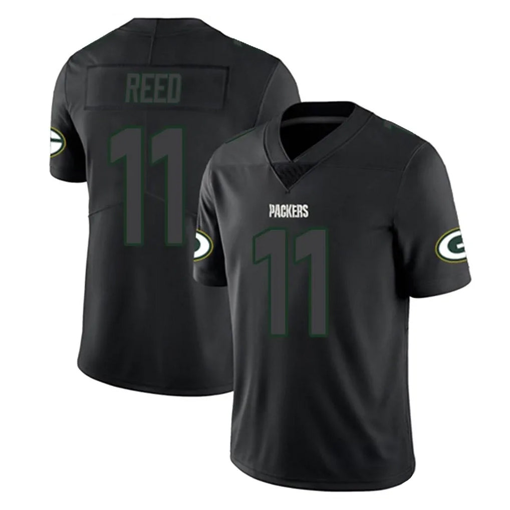 Johmsee GB.Packers #11 Jayden Reed Player Black Impact Limited Home Game Stitched Jerseys