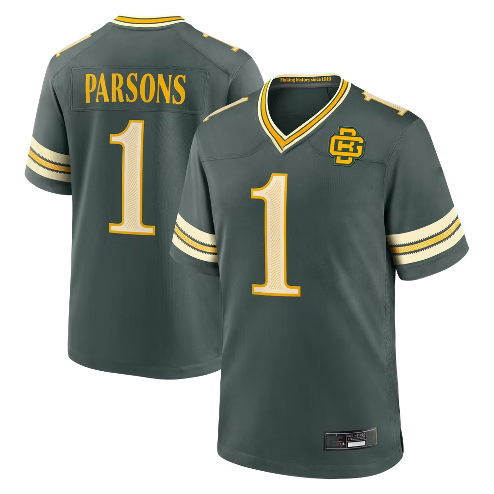 Johmsee GB.Packers #1 Micah Parsons Green 2026 Rivalries Collection Game Stitched Jerseys