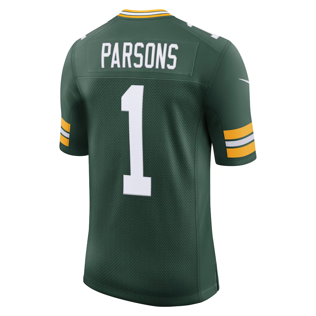 Johmsee GB.Packers #1 Micah Parsons Green Vapor Untouchable Stitched Limited Jerseys