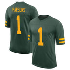 Johmsee GB.Packers #1 Micah Parsons Player Green Alternate Vapor Home Game Stitched Jerseys