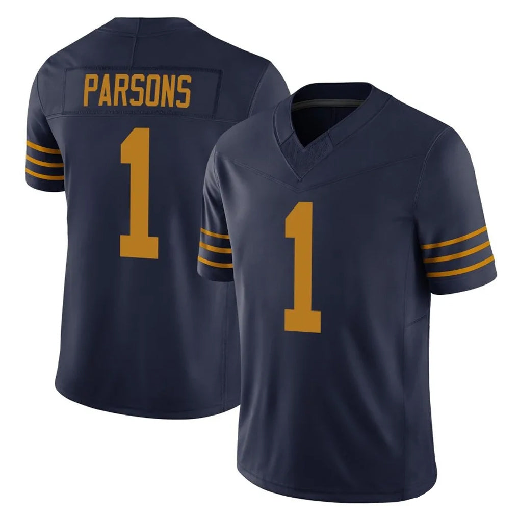 Johmsee GB.Packers #1 Micah Parsons Player Navy The 1923 Classic Vapor F.U.S.E. Home Game Stitched Jerseys