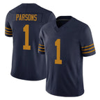 Johmsee GB.Packers #1 Micah Parsons Player Navy The 1923 Classic Vapor F.U.S.E. Home Game Stitched Jerseys