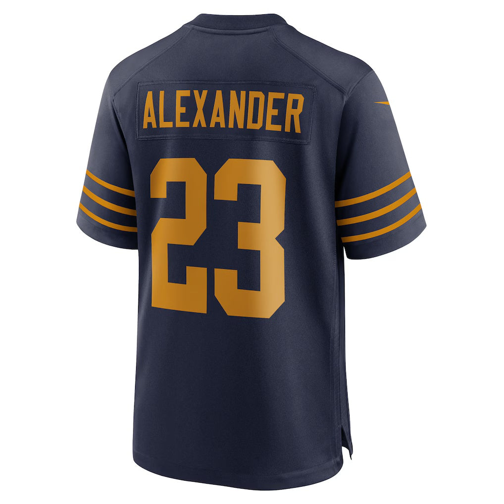 GB.Packers #23 Jaire Alexander Navy Alternate Game American Football Jerseys