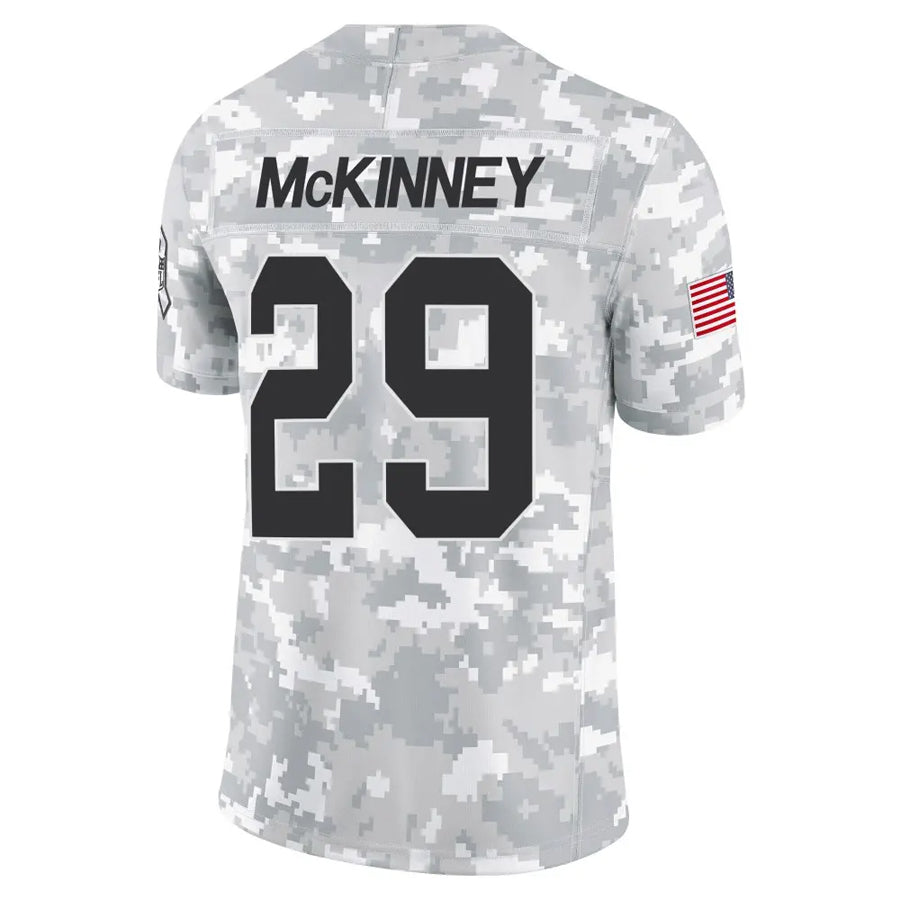 Johmsee GB.Packers #29 Xavier McKinney Player Arctic Camo Salute to Service Stitched Jerseys