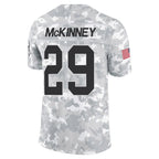 Johmsee GB.Packers #29 Xavier McKinney Player Arctic Camo Salute to Service Stitched Jerseys