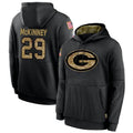 Johmsee GB.Packers #29 Xavier McKinney Player Black Salute To Service Hoodies Game Stitched Jerseys