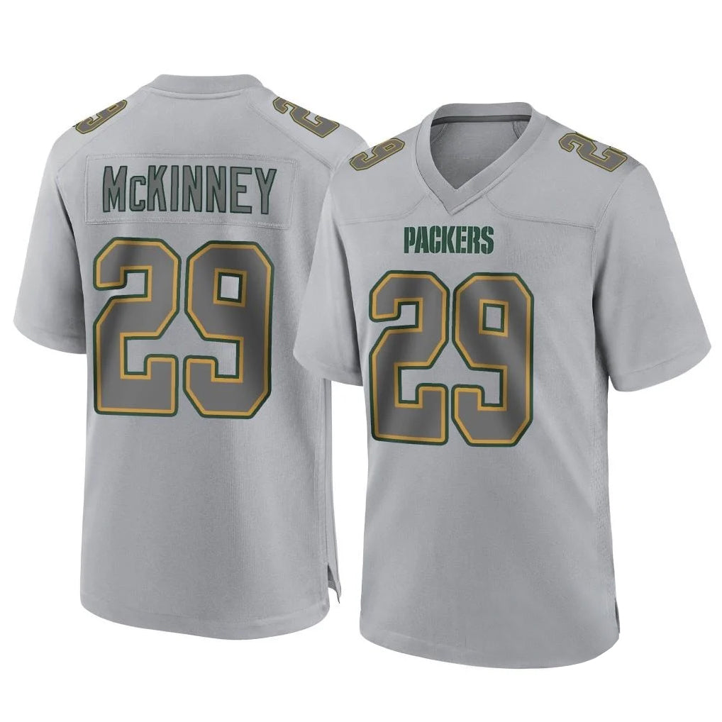Johmsee GB.Packers #29 Xavier McKinney Player Gray Atmosphere Fashion Home Game Stitched Jerseys