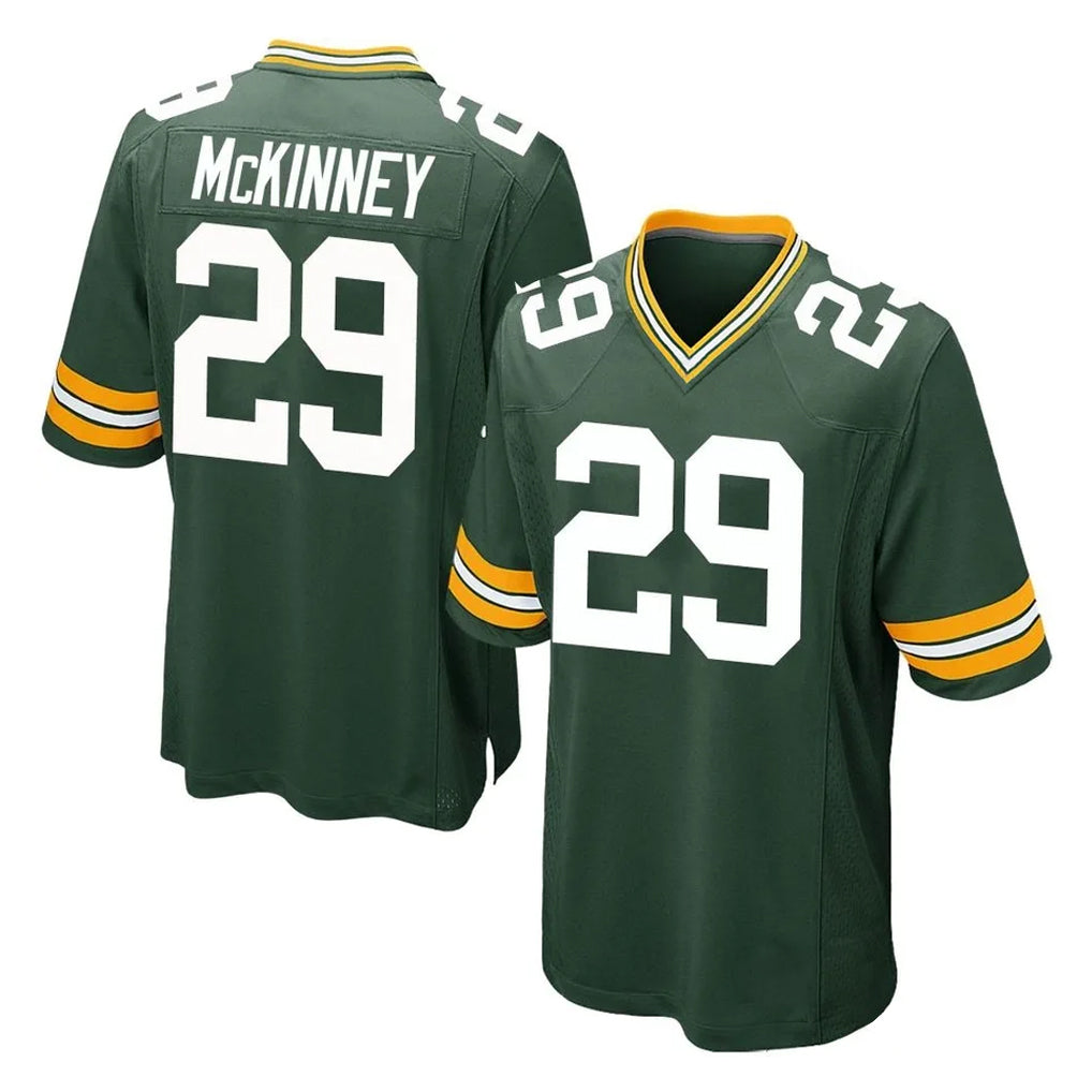 Johmsee GB.Packers #29 Xavier McKinney Player Green Home Game Stitched Jerseys