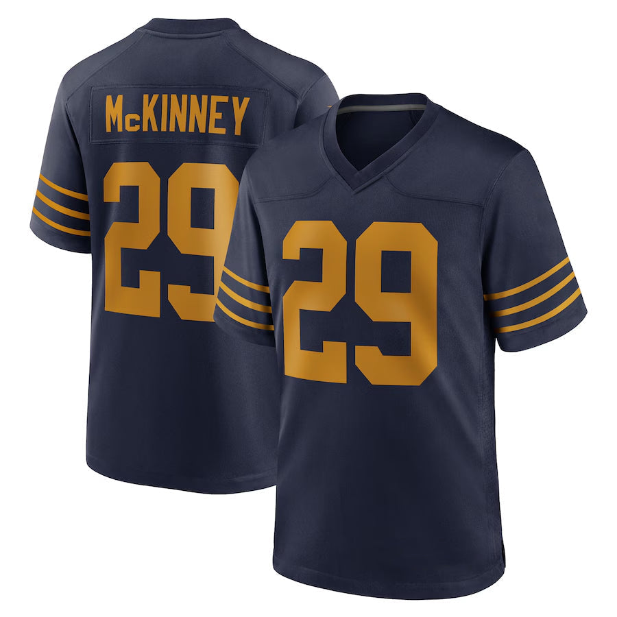 Johmsee GB.Packers #29 Xavier McKinney Player Navy The 1923 Classic Game Stitched Jersey