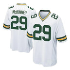 Johmsee GB.Packers #29 Xavier McKinney Player White Home Game Stitched Jerseys