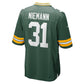 GB.Packers #31 Nick Niemann Green Team Game American Football Jerseys