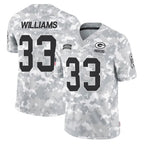 Johmsee GB.Packers #33 Evan Williams Player Arctic Camo Salute To Service Limited Stitched Jerseys