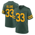 Johmsee GB.Packers #33 Evan Williams Player Green Alternate Home Game Stitched Jerseys