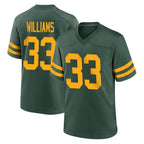 Johmsee GB.Packers #33 Evan Williams Player Green Alternate Home Game Stitched Jerseys