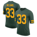 Johmsee GB.Packers #33 Evan Williams Player Green Alternate Vapor Home Game Stitched Jerseys