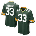 Johmsee GB.Packers #33 Evan Williams Player Green Home Game Stitched Jerseys