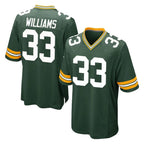 Johmsee GB.Packers #33 Evan Williams Player Green Home Game Stitched Jerseys