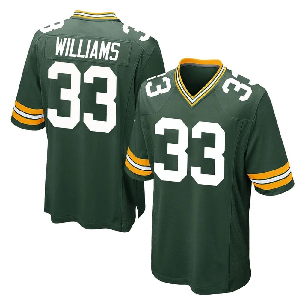 Johmsee GB.Packers #33 Evan Williams Player Green Home Game Stitched Jerseys