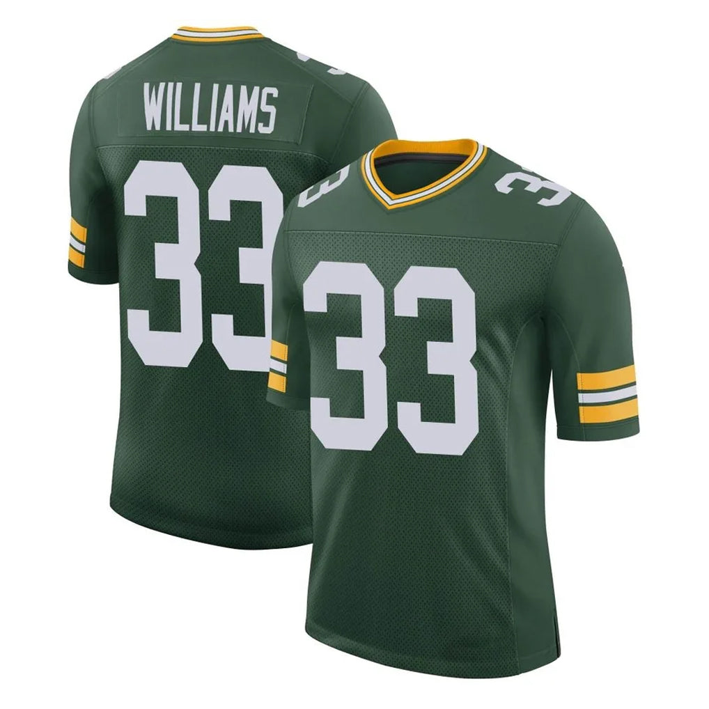 Johmsee GB.Packers #33 Evan Williams Player Green Limited Classic Home Game Stitched Jerseys