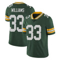 Johmsee GB.Packers #33 Evan Williams Player Green Vapor Untouchable Limited Home Game Stitched Jerseys