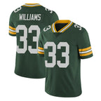 Johmsee GB.Packers #33 Evan Williams Player Green Vapor Untouchable Limited Home Game Stitched Jerseys