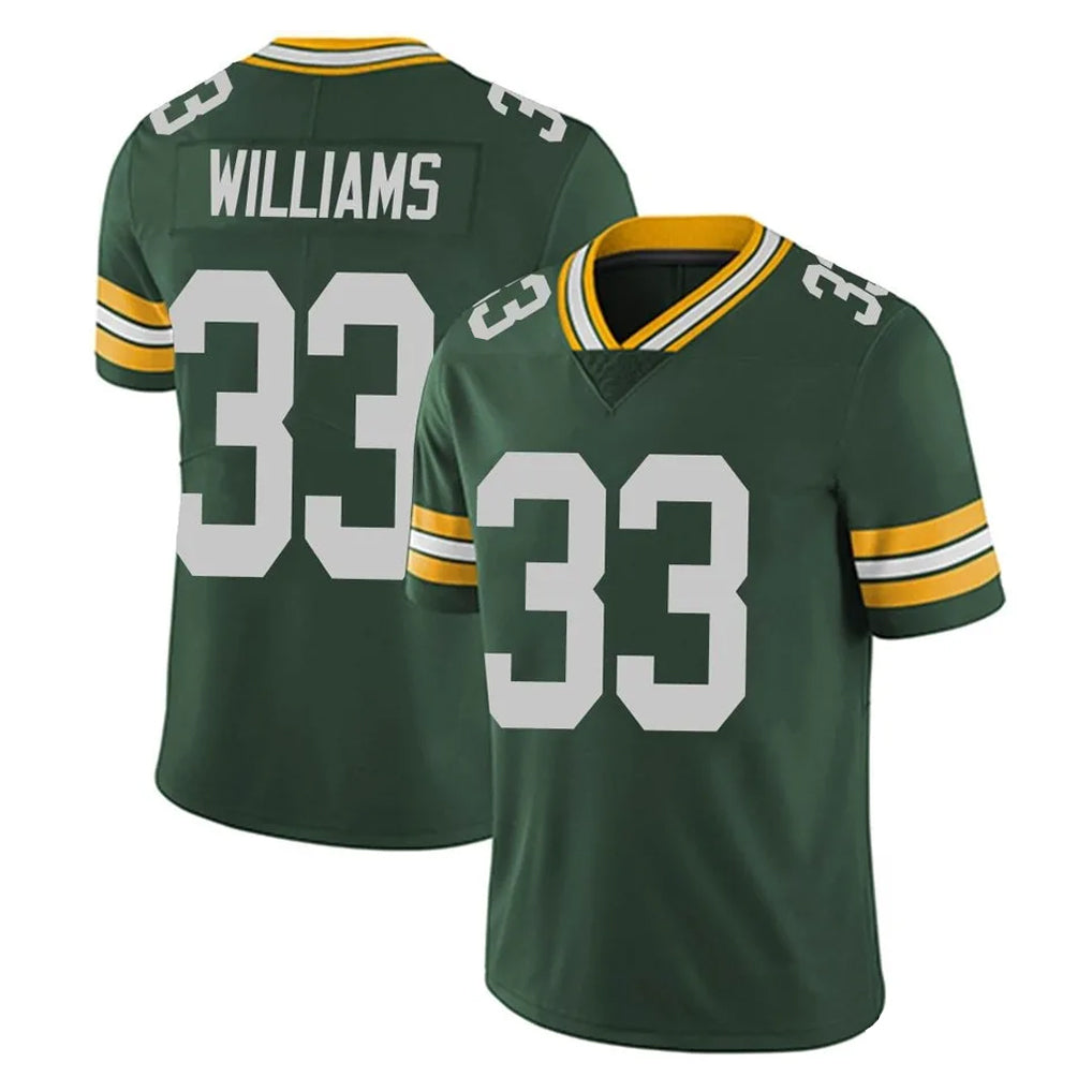 Johmsee GB.Packers #33 Evan Williams Player Green Vapor Untouchable Limited Home Game Stitched Jerseys