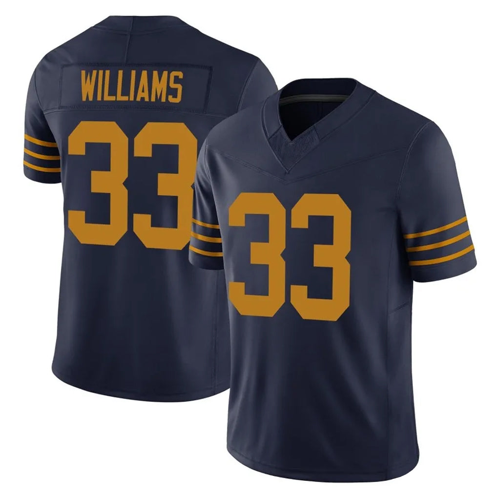 Johmsee GB.Packers #33 Evan Williams Player Navy The 1923 Classic Vapor F.U.S.E. Home Game Stitched Jerseys