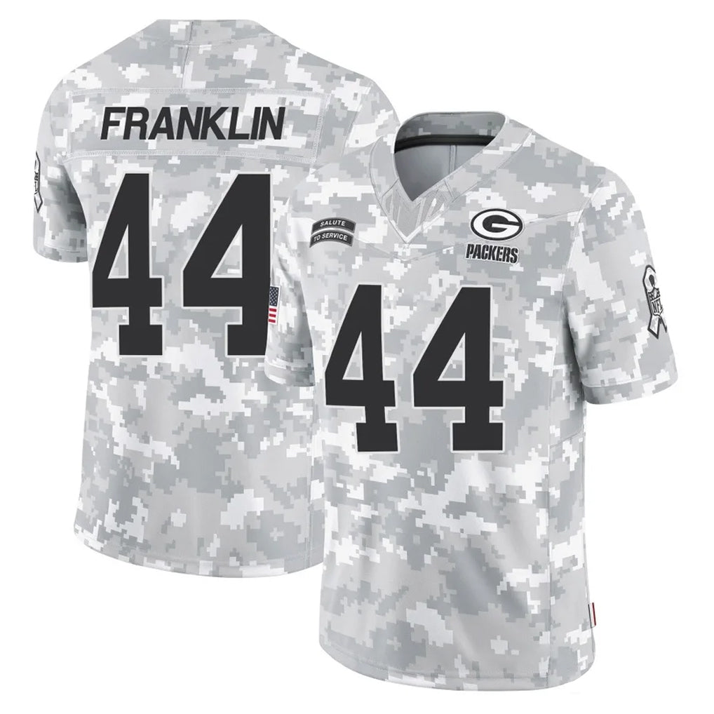 Johmsee GB.Packers #44 Zaire Franklin Player Arctic Camo Salute To Service Limited Stitched Jerseys