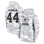 Johmsee GB.Packers #44 Zaire Franklin Player Arctic Camo Salute to Service Hoodies Limited Game Stitched Jerseys